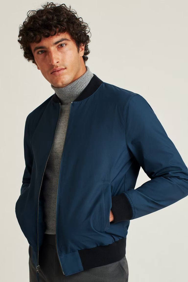 Navy Bomber Jacket